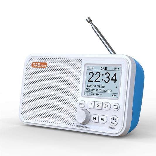 2.4 inch LCD Screen Desktop Alarm Clock DAB DAB+ FM Bluetooth-compatible Broadcasting Radio MP3 Player For European