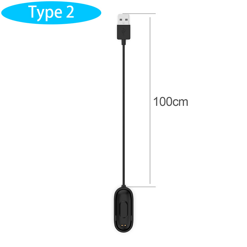 20cm/30cm/1m Replacement Charger Cable USB Fast Charging Data Cable for Xiaomi Mi Band 4 Charger Smart Watch Charge