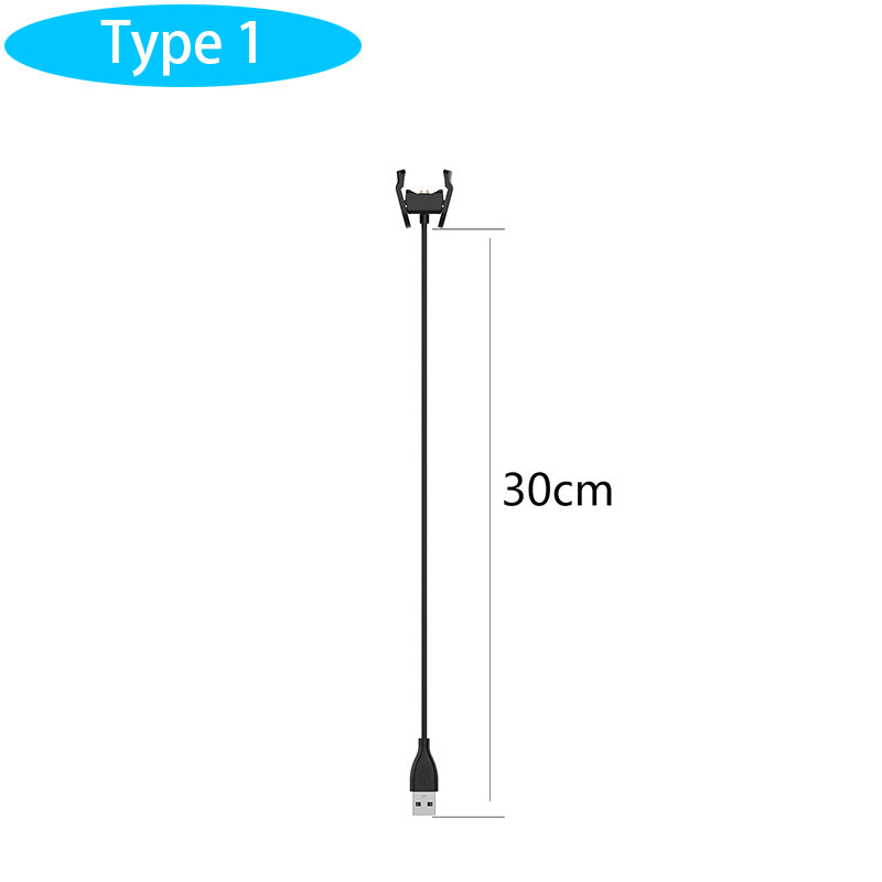 20cm/30cm/1m Replacement Charger Cable USB Fast Charging Data Cable for Xiaomi Mi Band 4 Charger Smart Watch Charge