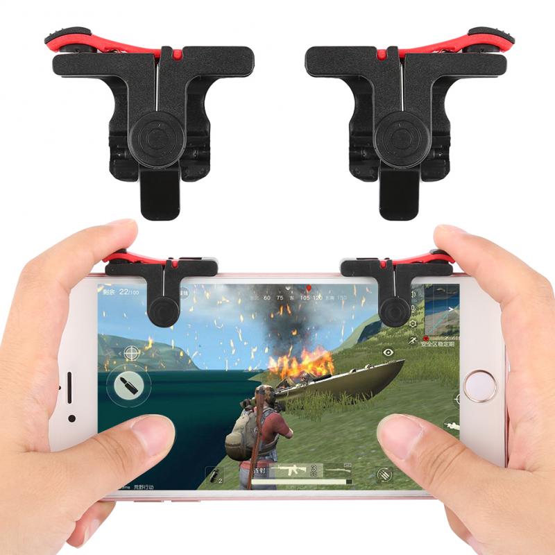 2pcs/lot PUBG Moible Controller Gamepad Free Fire L1 R1 Trigger PUGB Mobile Keypads Grip L1R1 Joystick For IPhone Android Phone