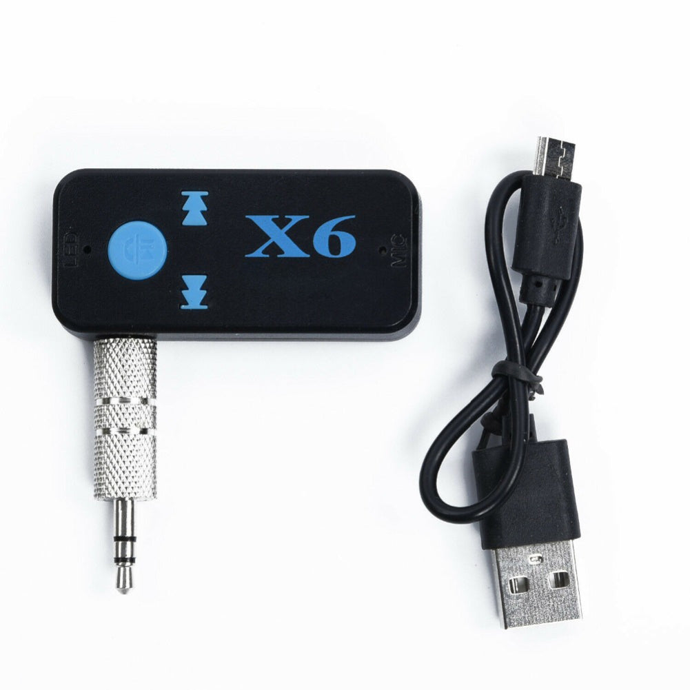 3.5mm Interface Audio Bluetooth Receiver Car Bluetooth Compatible Receiver Upgrade New Version X6 Plus Insert TF Card Walkman