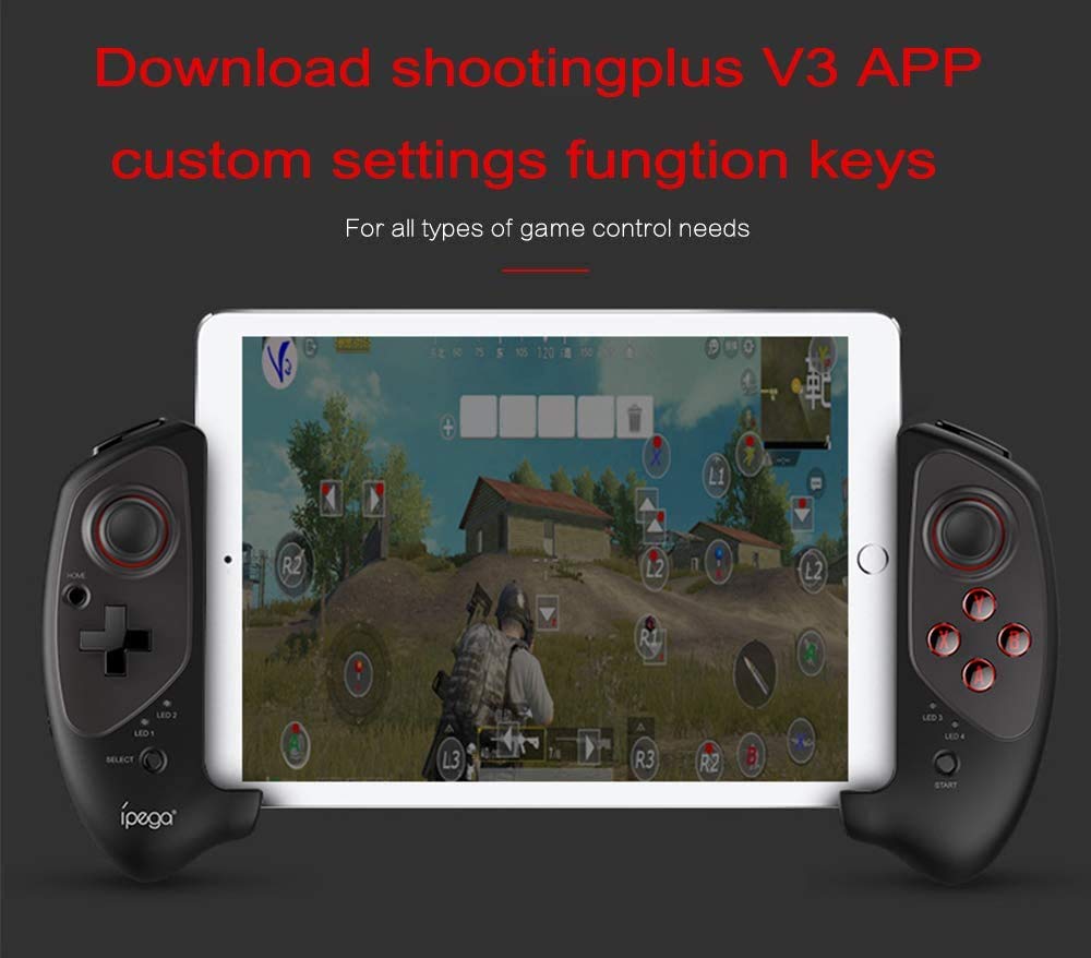 ipega-PG-9083S Wireless 4.0 Smart PUBG Mobile Game Controller for Samsung Galaxy S10/S10+ /S20 S20+5G/Note 20 Note 10 P30 P40 Mate Android Mobile Smartphone Tablet (Android 6.0 Higher System)