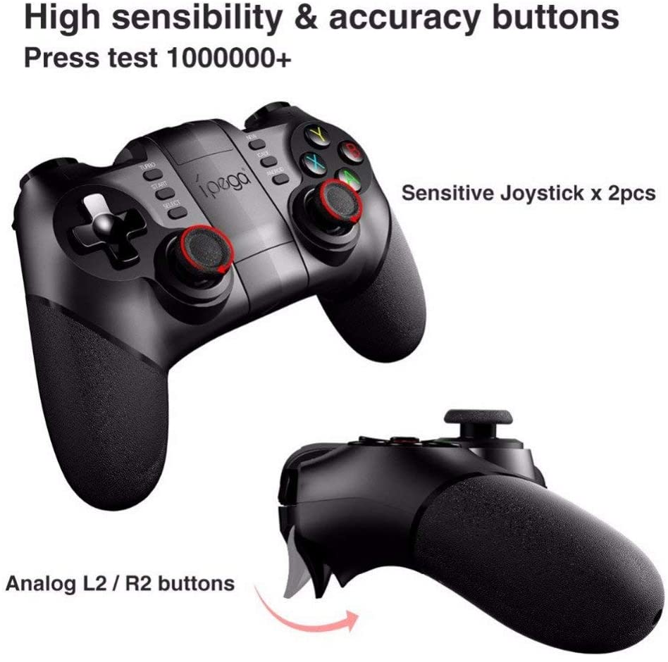 iPega PG-9076 2.4G Wireless Gamepad Controller for Samsung Galaxy S10 /S10+ S20 S20+ 5G Note 10 HW P30 P40 Oppo VIVO MI Android Devices Smartphone Tablet PS3