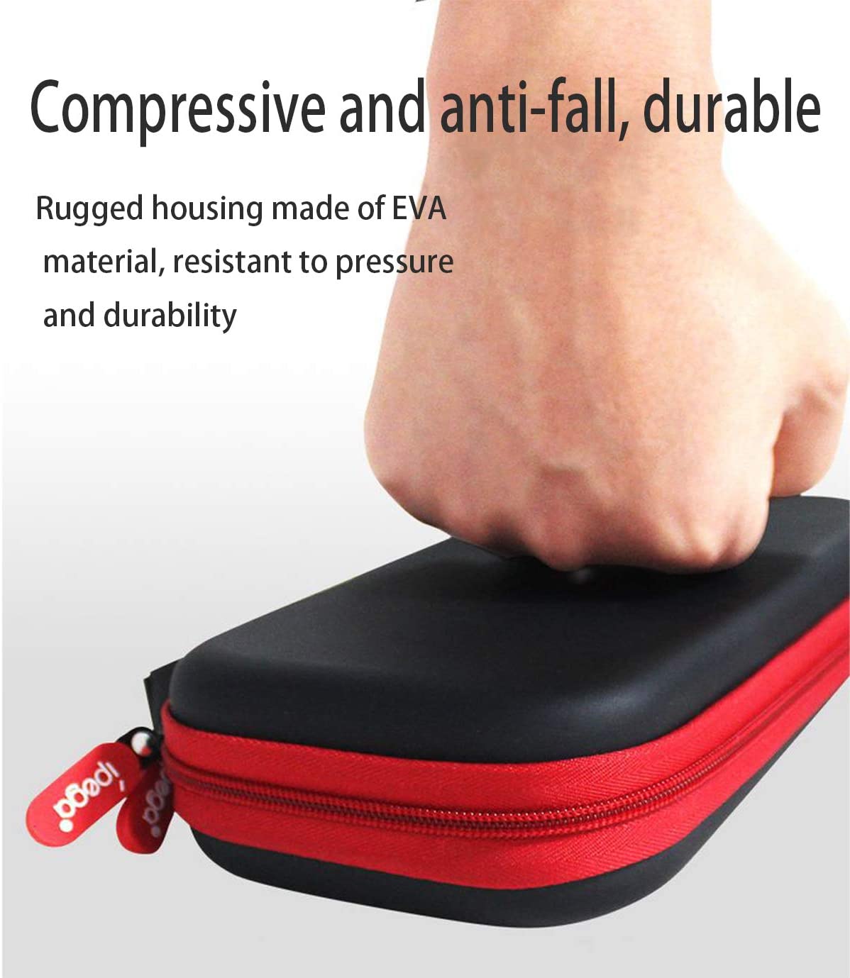 ipega PG-SL010 Switch Lite Game Host Storage Bag Game Controller Storage Bag EVA Compression Protection Zipper Hard Bag for Nintendo Switch lite