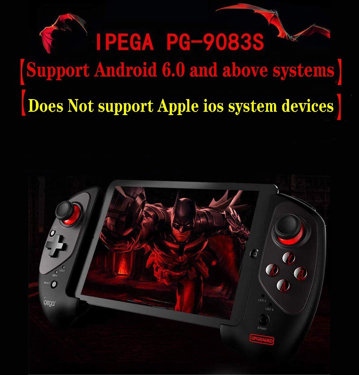 ipega-PG-9083S wireless Mobile Controller Game cotroller game joystick compatible with Android Smartphone Mobile Tablet PC (Android 6.0 Higher System，Do Not support Ko Union chip)