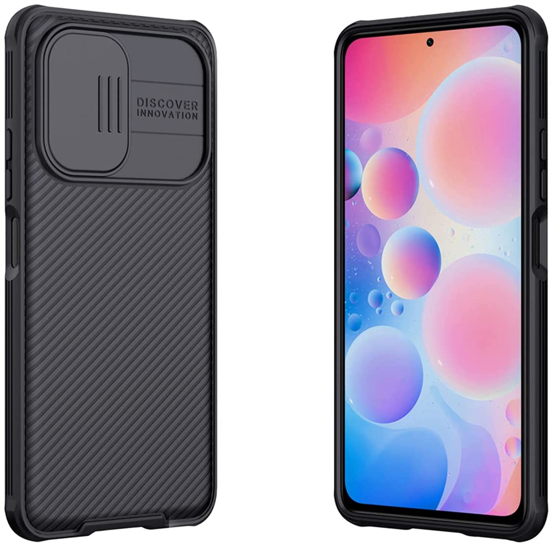 SZAMBIT XiaoMi Cover, CamShield Series Cover with Sliding Camera Cover, Slim and Stylish Protective Cover for XiaoMi - Black