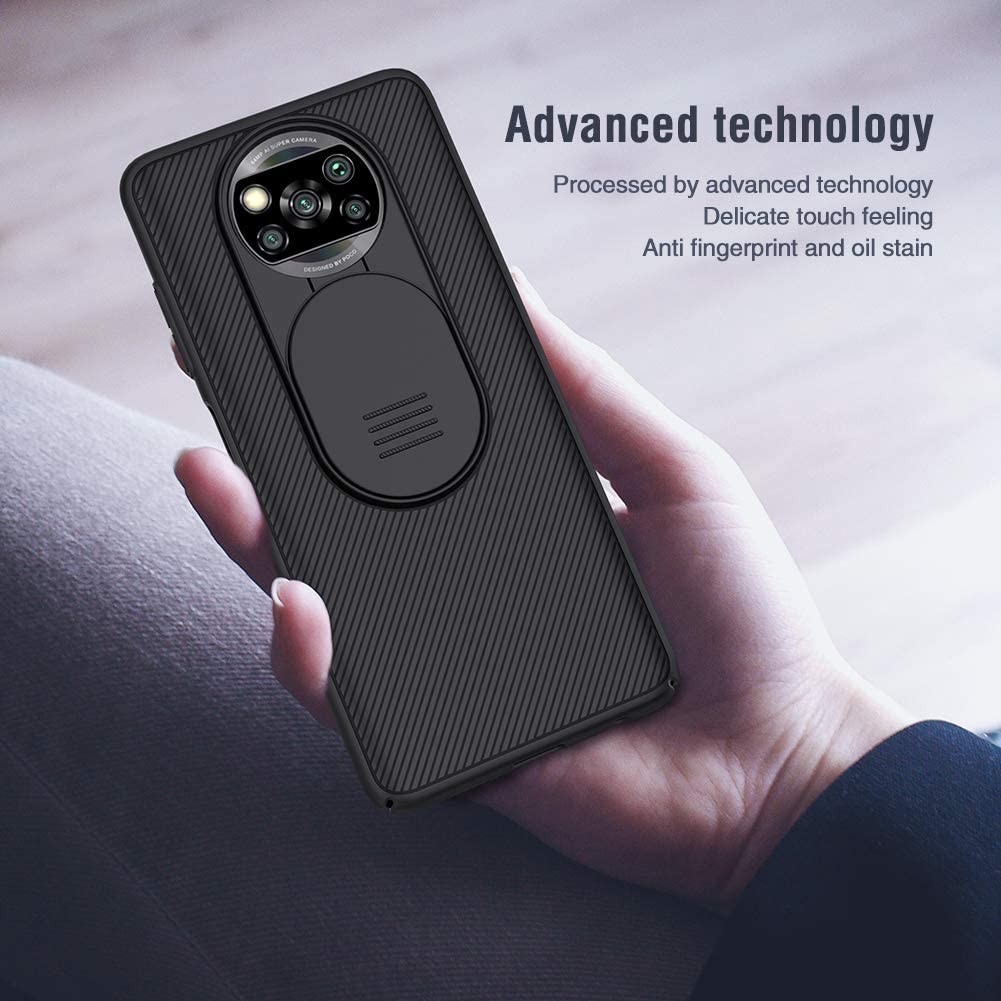 SZAMBIT XiaoMi Cover, CamShield Series Cover with Sliding Camera Cover, Slim and Stylish Protective Cover for XiaoMi - Black