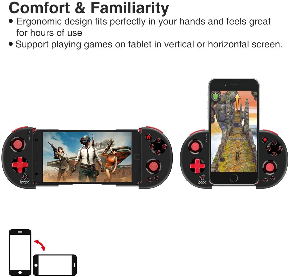 ipega-PG-9087S Wireless 4.0 Game Controller Gamepad Joystick for Samsung Galaxy S10 /S20/ NOTE10 Oppo VIVO xiaomi LG Smart Android Mobile Phone Tablet (Android 6.0 and Above