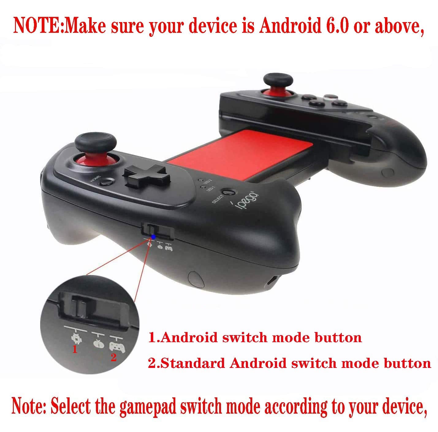 ipega-PG-9083S Wireless 4.0 Smart PUBG Mobile Game Controller for Samsung Galaxy S10/S10+ /S20 S20+5G/Note 20 Note 10 P30 P40 Mate Android Mobile Smartphone Tablet (Android 6.0 Higher System)