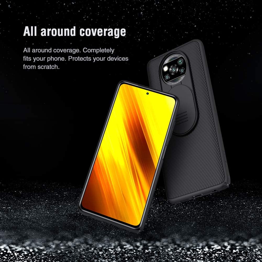 SZAMBIT XiaoMi Cover, CamShield Series Cover with Sliding Camera Cover, Slim and Stylish Protective Cover for XiaoMi - Black