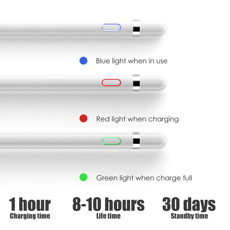 Active Stylus Pen for Android,iOS, iPad, iPhone and Most Tablet, 1.5mm Fine Point Rechargeable Digital Stylus Pen for Drawing