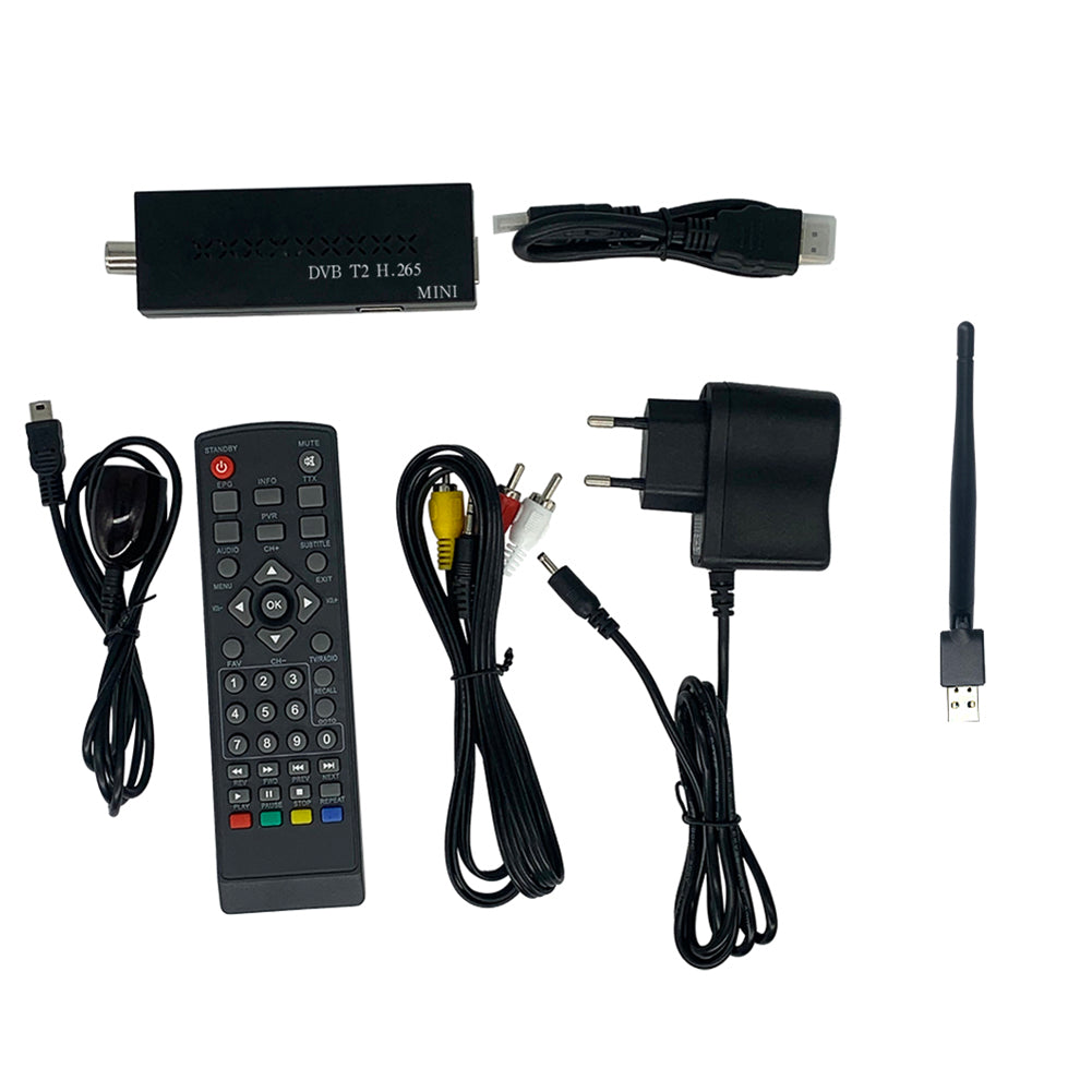 DVB T2MINI H.265 Italy-Russia Digital TV Box Receiver Supports Wifi H.265 512Mbit Digital TV DVB-T2、DVB-T、DVB-C Tuning TV Box