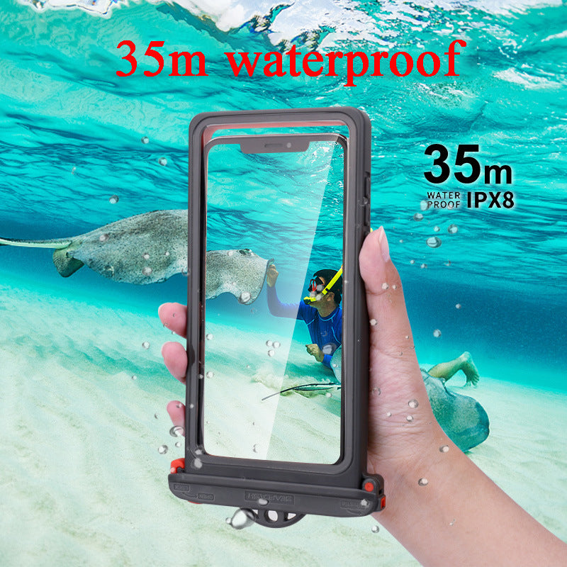 Drop resistant 35m Waterproof Box for Mobile Phones Under 6.9 Inches Plastic Mobile Phone Waterproof Case Diving Seal Phone Case