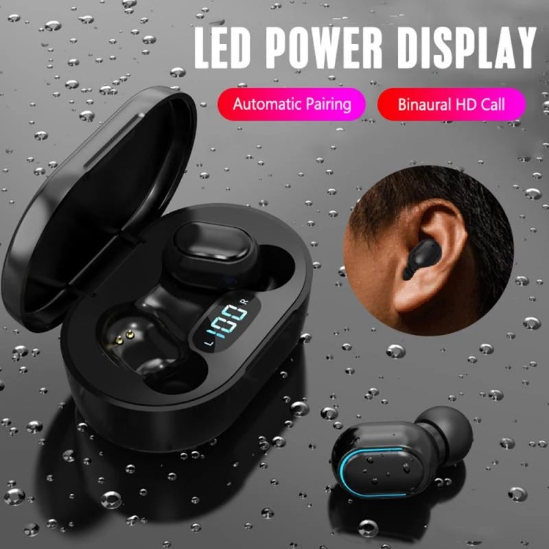 E7S TWS Wireless Headphones Bluetooth Earphones In-ear Stereo Earbuds Noise Cancelling Waterproof Sports Headset Digital Display