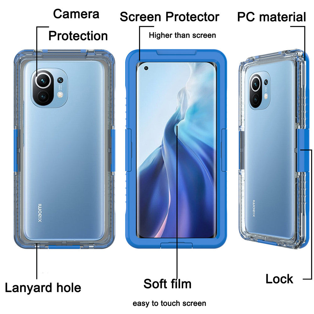 For Poco M3 Pro X3 X3NFC X3Pro C3 F3 M2 M2Pro Shockproof Case Cover Drop Protection Universal IP68 Waterproof Sealed Funda