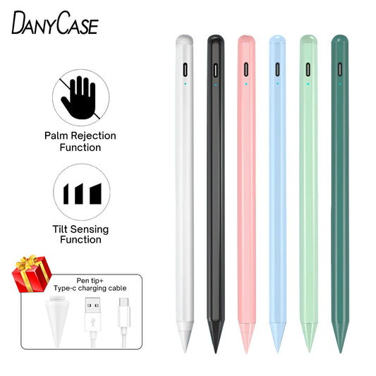 For iPad Pencil with Palm Rejection Tilt,Stylus Pen for Apple Pencil 2 1 iPad Pen Pro 11 12.9 Air 4 7th 8th mini 5 for Apple Pen