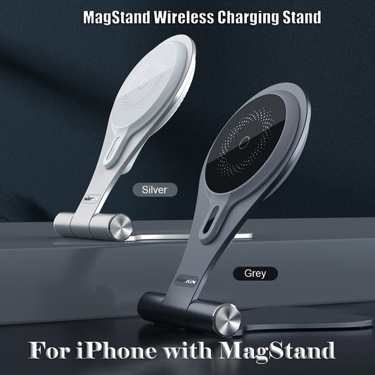 For iPhone 13 Pro Max 15W Fast Charger Bracket NILLKIN MagStand Wireless Charging Stand For iPhone 12 Series Magnetic Holder