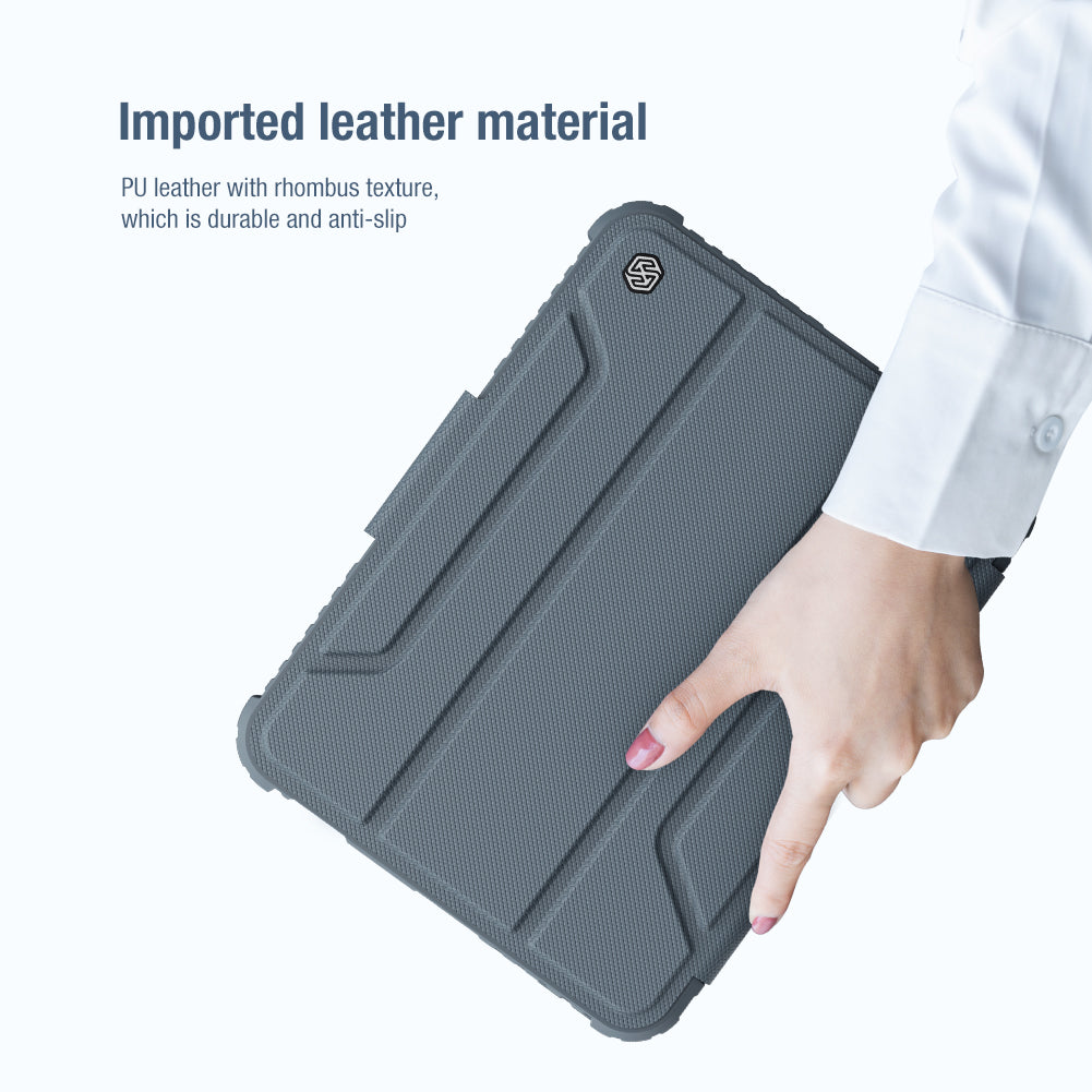 NILLKIN Bumper Leather Case Pro For iPad mini 6 2021 Slide Cover Camera Anti-drop Protective Shell For Apple iPad mini 6 2021