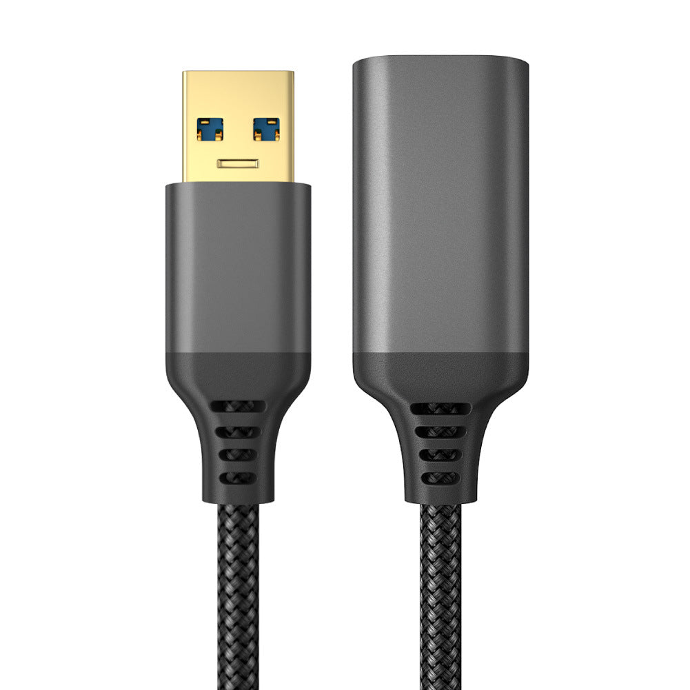 尼龙编织USB 3.0公对母高速传输数据线电脑硬盘相机打印机延长线