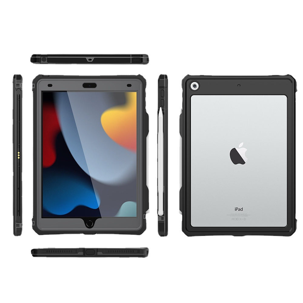 ipad9新款ipad 10.2防水保护壳IP68潜水平板ipad8透明iPad7防水壳