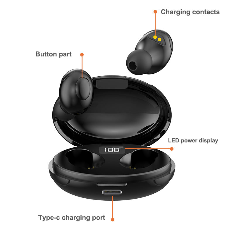 T5 TWS Bluetooth 5.0 Earphones Wireless Earbuds LED Display Dual Earbuds Bass Stereo Headphones For Huawei Xiaomi IPhone