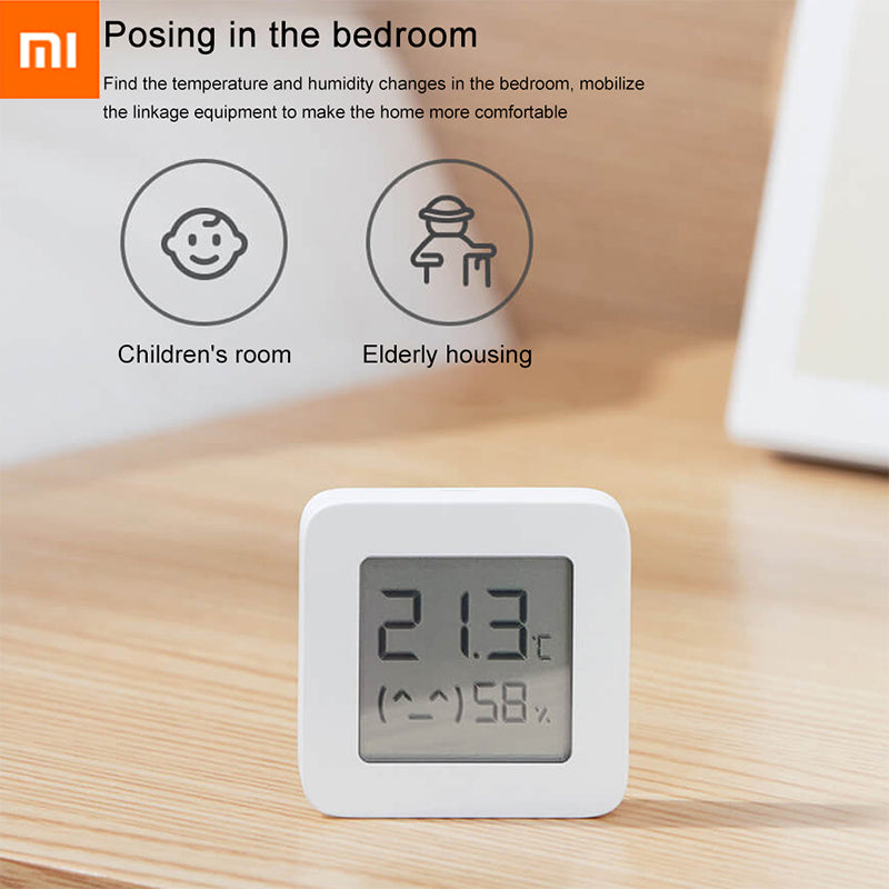 XIAOMI Mijia Bluetooth Thermometer 2 Wireless Smart Electric Digital Hygrometer Thermometer Work with Battery Thermometer 2