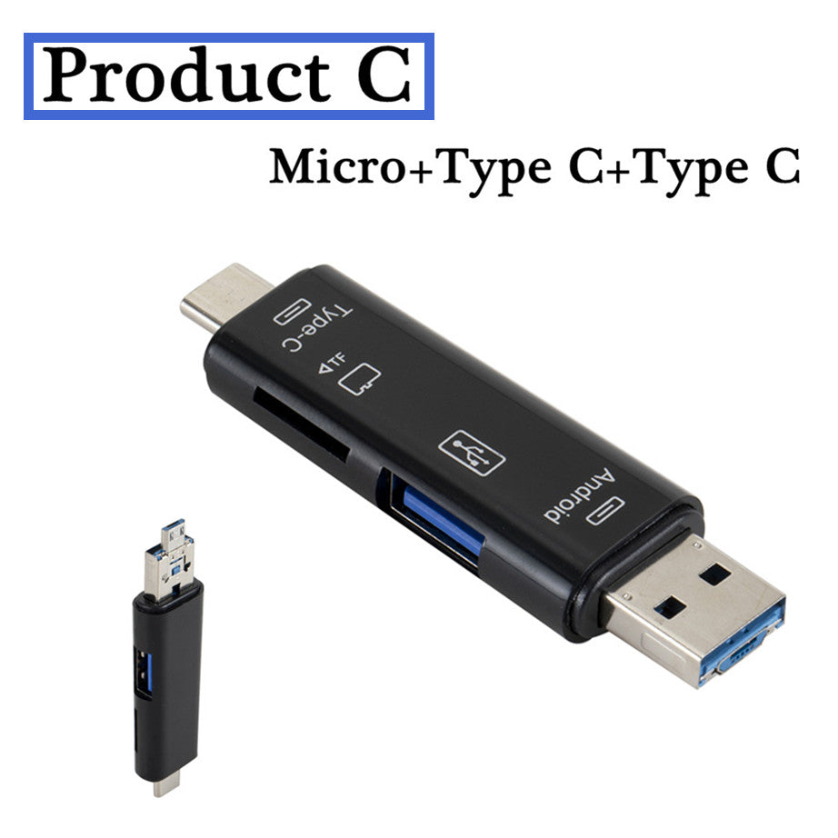 YIGETOHDE OTG Micro SD Card Reader USB 3.0 Card Reader 2.0 For USB Micro SD Adapter Flash Drive Smart Memory Card Reader Type C