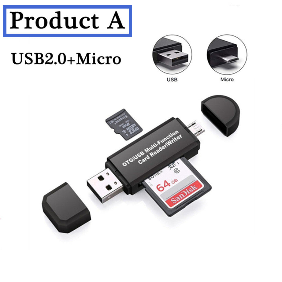 YIGETOHDE OTG Micro SD Card Reader USB 3.0 Card Reader 2.0 For USB Micro SD Adapter Flash Drive Smart Memory Card Reader Type C