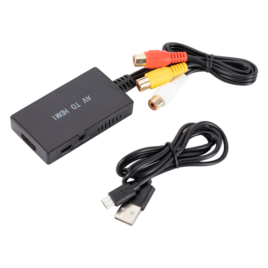 YIGETOHDE RCA to HDMI Converter Composite to HDMI Adapter 1080P PAL/NTSC Compatible With PS One,PS2,PS3,STB,XBOX,VHS,Blu-Ray DVD